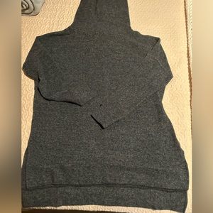 Zenna XL Long Shirt Cowl Neck Belt Gray Dress Short Leggings Machine Wash